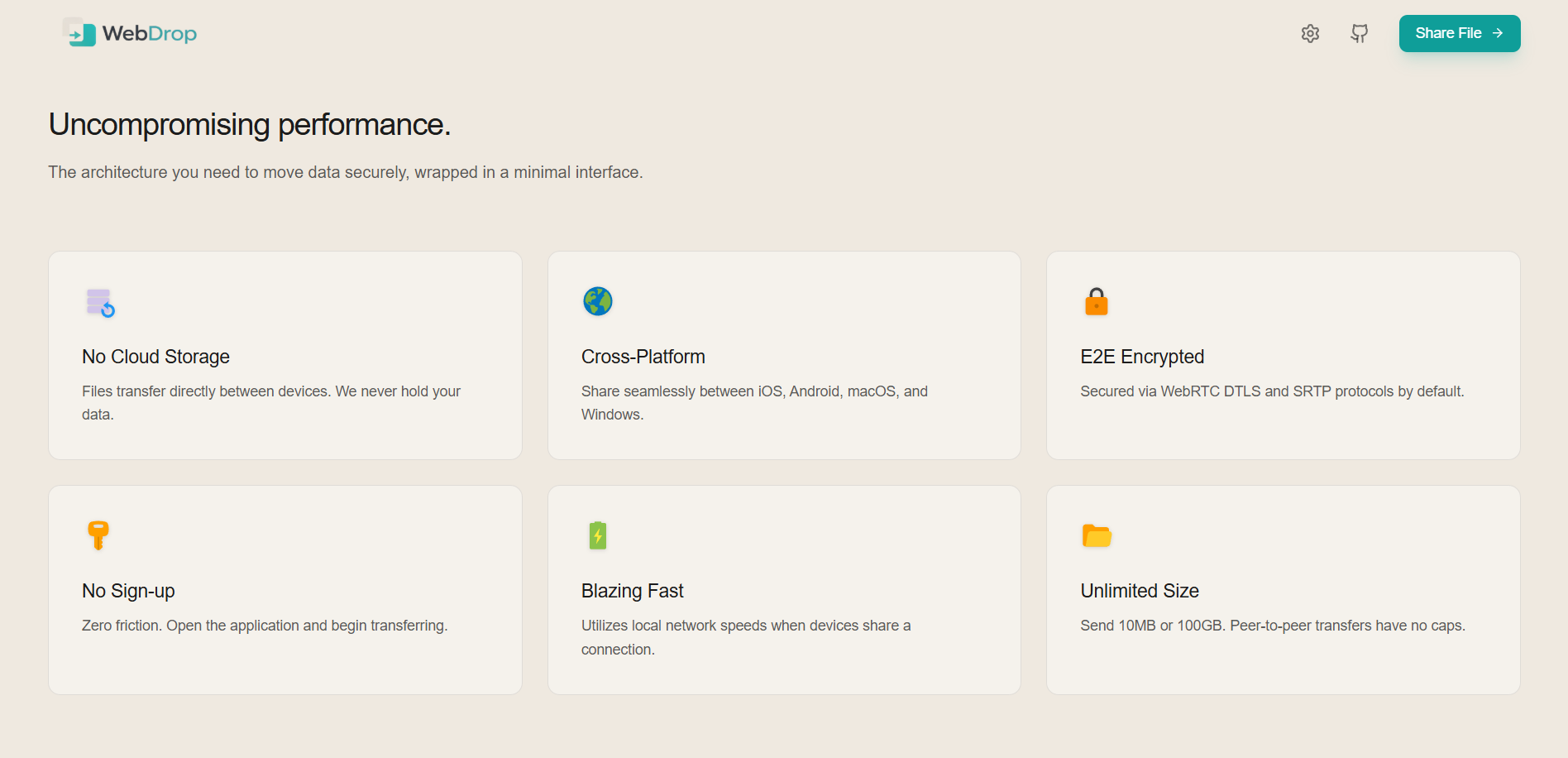 WebDrop P2P Gallery 1